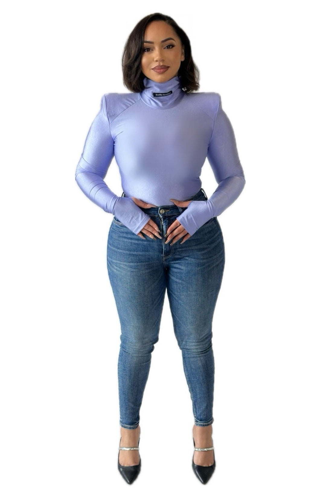 Women's Long Sleeve Bodysuits | Lilac Bodysuits | Starlin Cavalin