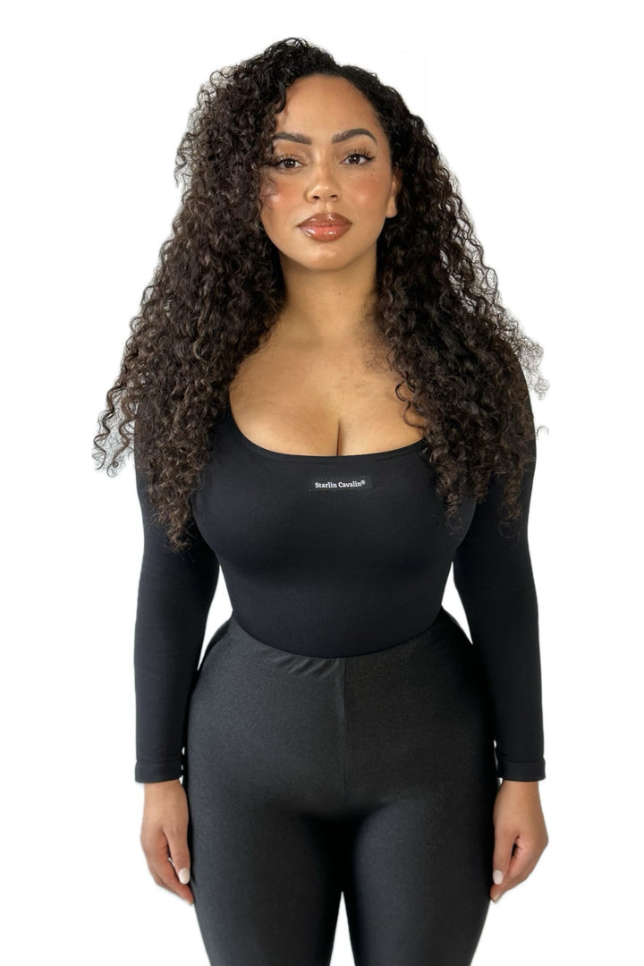 Woman's FierceFlex Shapewear | Black Bodysuit | Starlin Cavalin