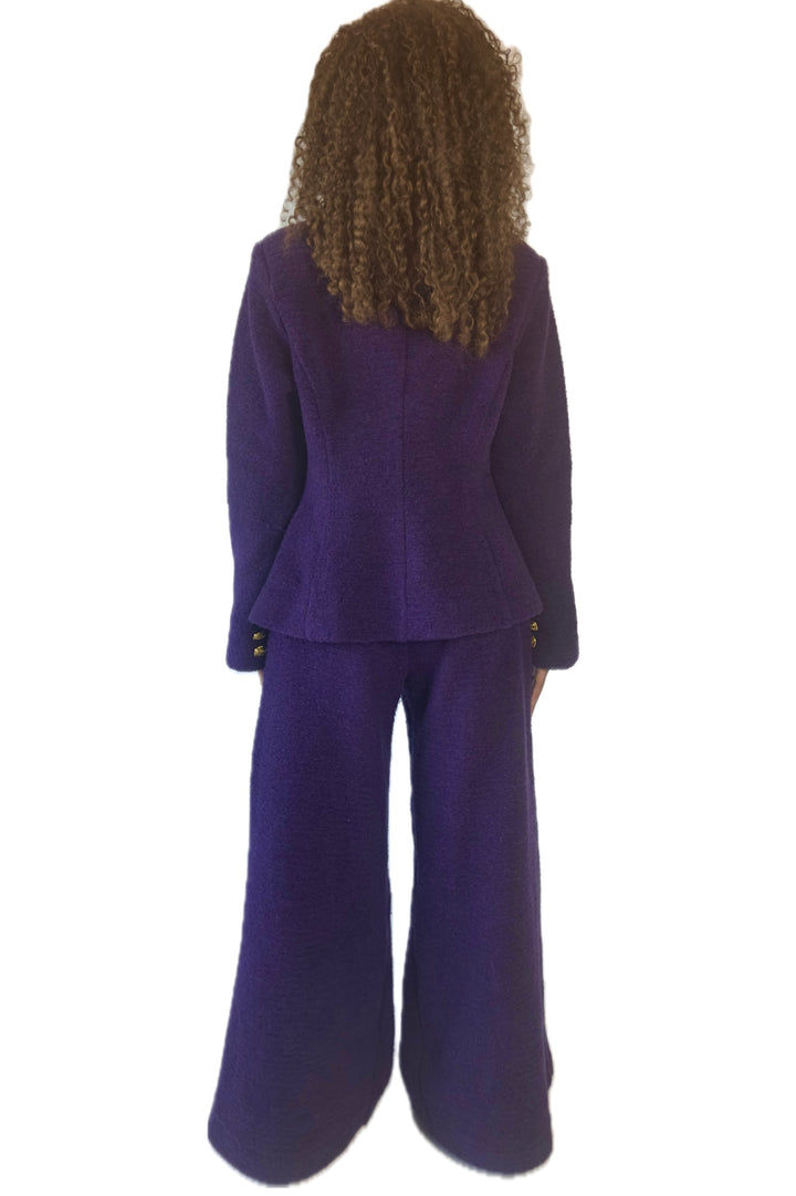 Women's Dark Purple | Two Piece Royal Amethyst Suit  | Starlin Cavalin