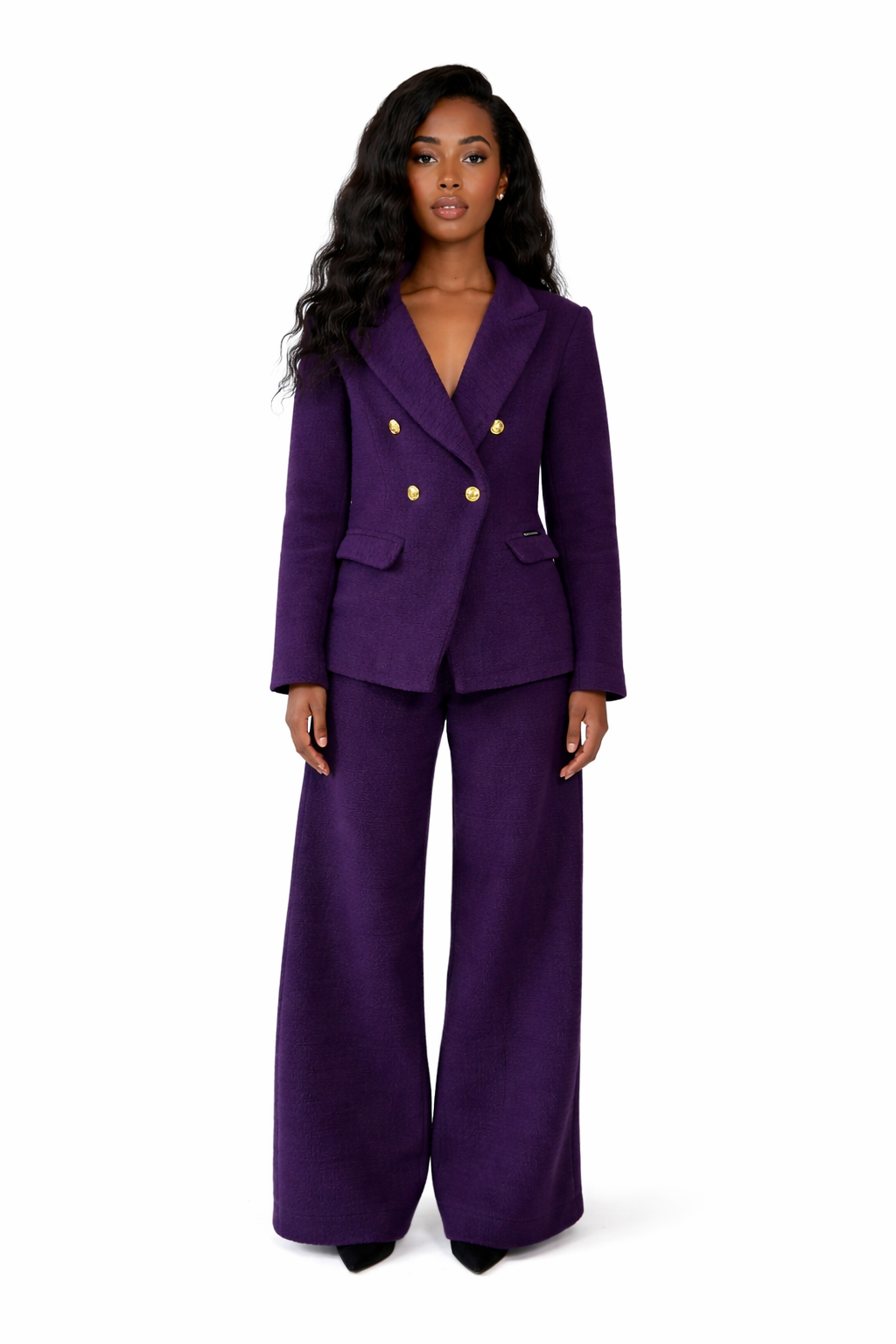 Women's Dark Purple | Two Piece Royal Amethyst Suit  | Starlin Cavalin