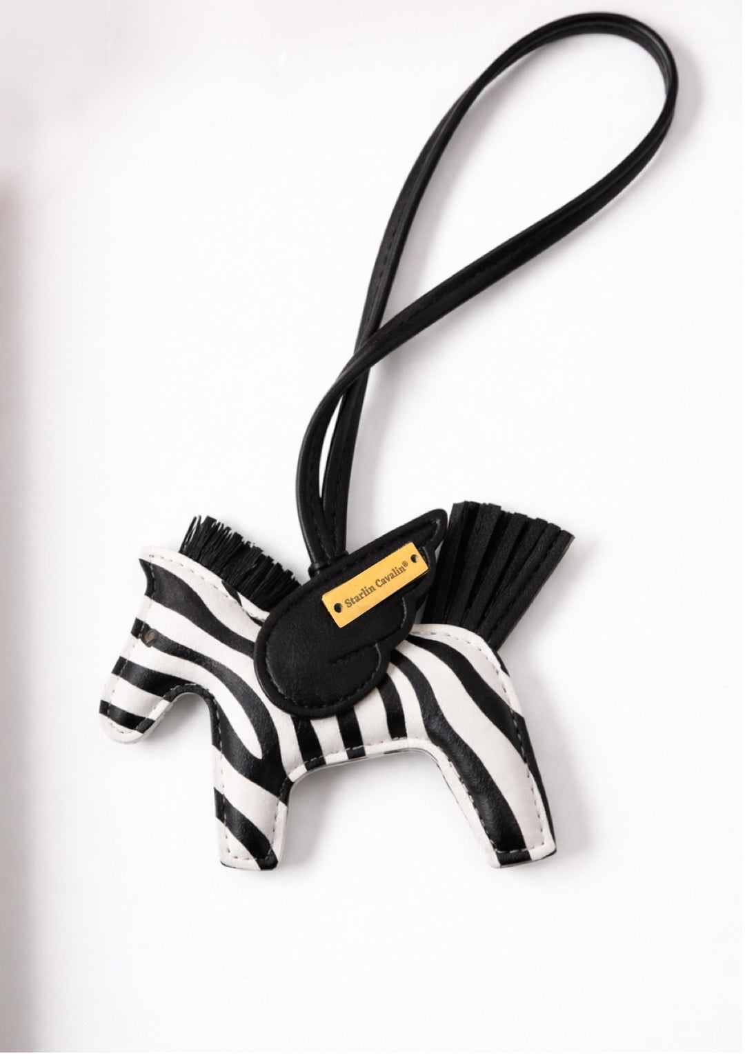 Zebra Signature Charm Front View | Zebra Bag Charm | Starlin Cavalin