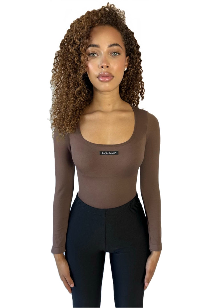 Woman's FierceFlex Shapewear | Brown Bodysuit | Starlin Cavalin