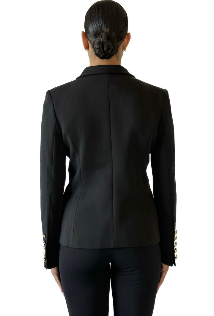 Women's Black Blazer | Golden Button Blazer | Starlin Cavalin