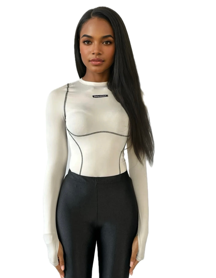 Woman's ToughGlam  | Sand Bodysuit | Starlin Cavalin 