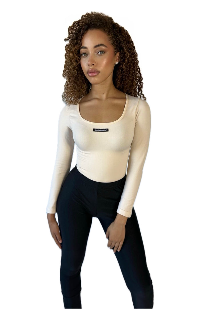 Woman's FierceFlex Shapewear | Creme Bodysuit | Starlin Cavalin