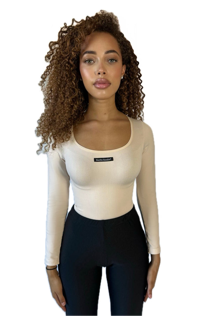 Woman's FierceFlex Shapewear | Creme Bodysuit | Starlin Cavalin