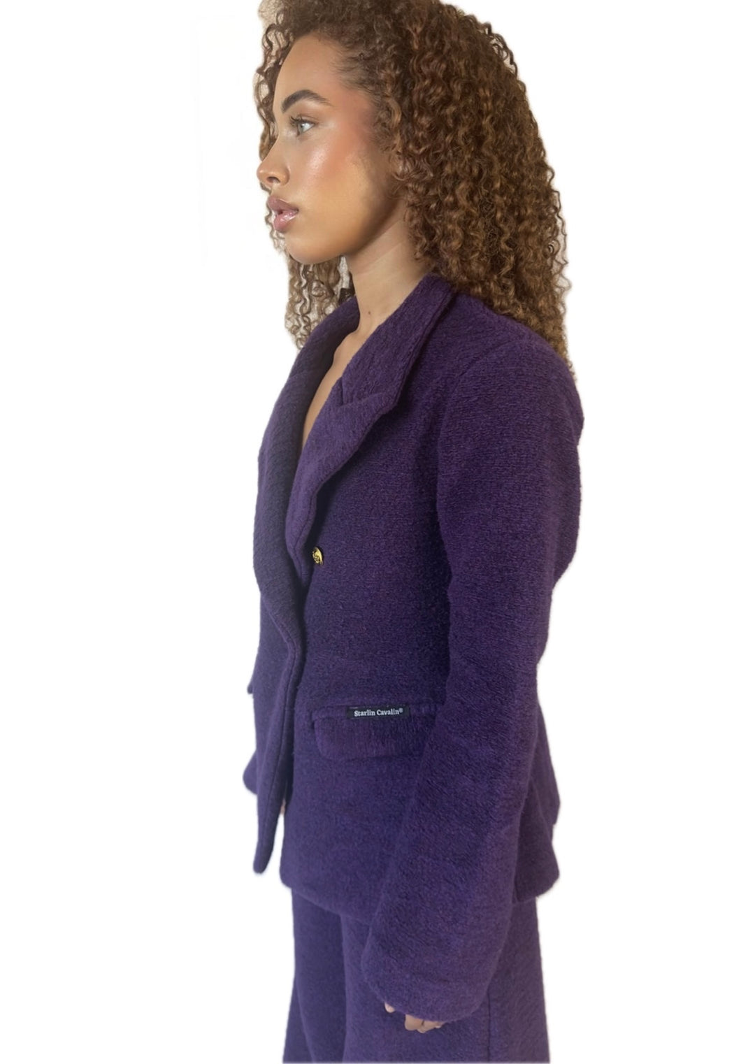 Women's Dark Purple | Two Piece Royal Amethyst Suit  | Starlin Cavalin