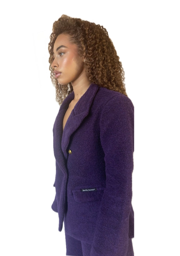 Women's Dark Purple | Two Piece Royal Amethyst Suit  | Starlin Cavalin