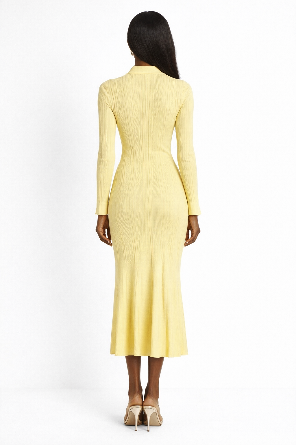 Elegant Midi Dress Back View | Women’s Midi Dress | Starlin Cavalin