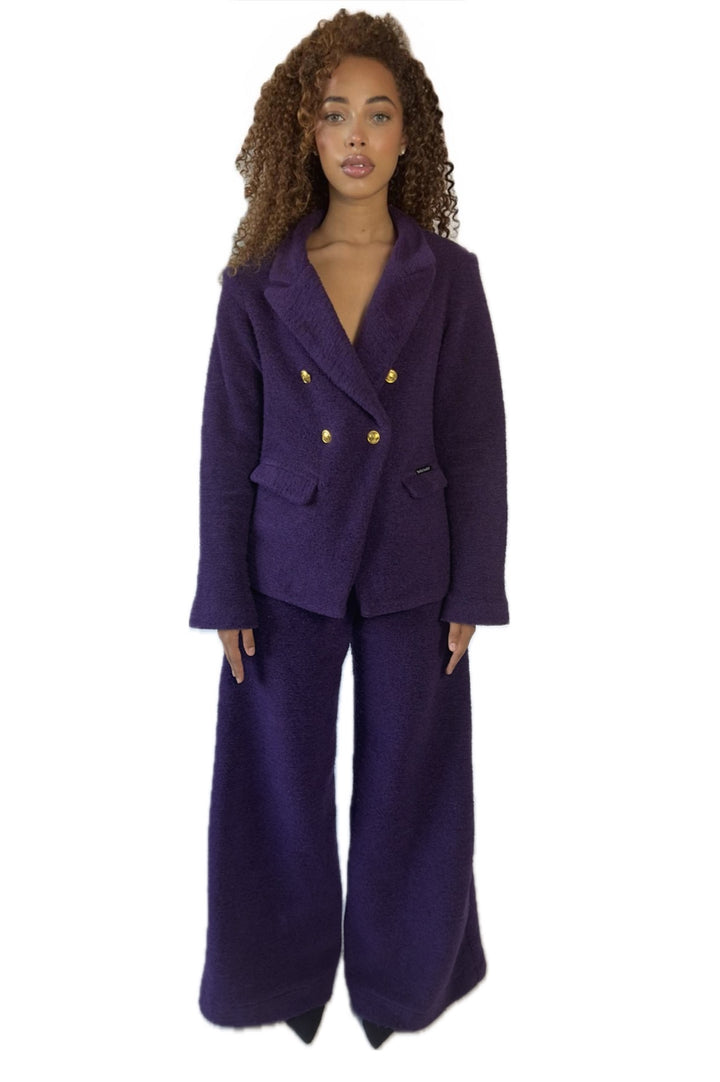 Women's Dark Purple | Two Piece Royal Amethyst Suit  | Starlin Cavalin